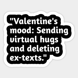 Funny valentines day humour Sticker